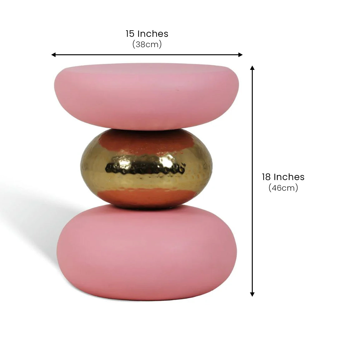 Golden Circle Table Pink