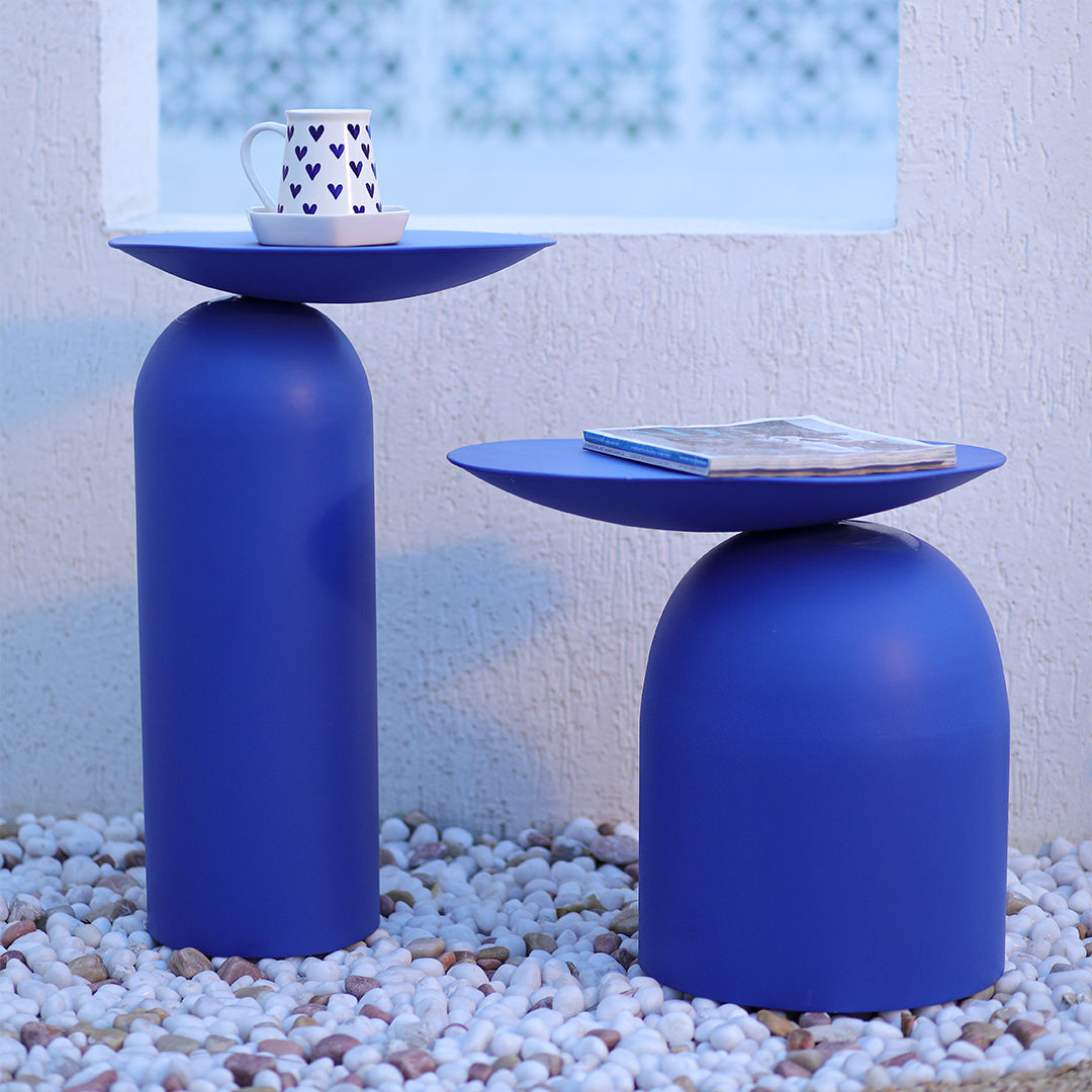 Dolphin Tables Set of 2 Lista Blue