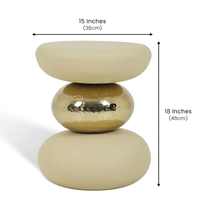 Golden Circle Table Beige