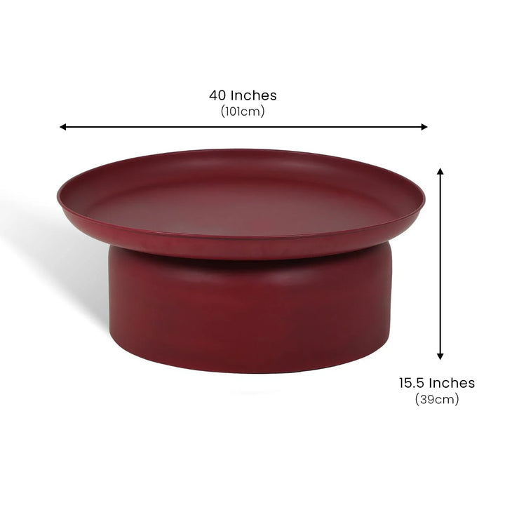 Mammoth Coffee Table Maroon Large