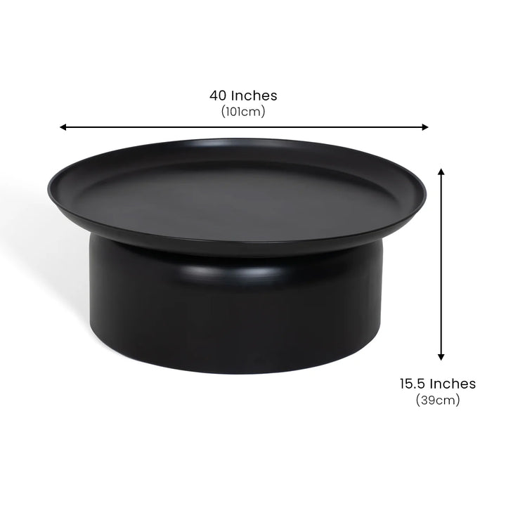 Mammoth Coffee Table Black Large