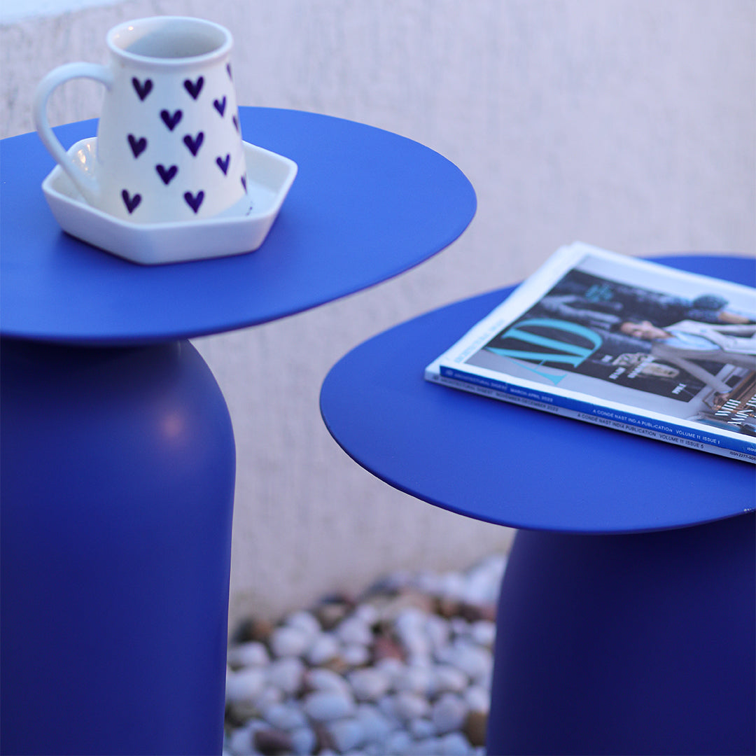 Dolphin Tables Set of 2 Lista Blue