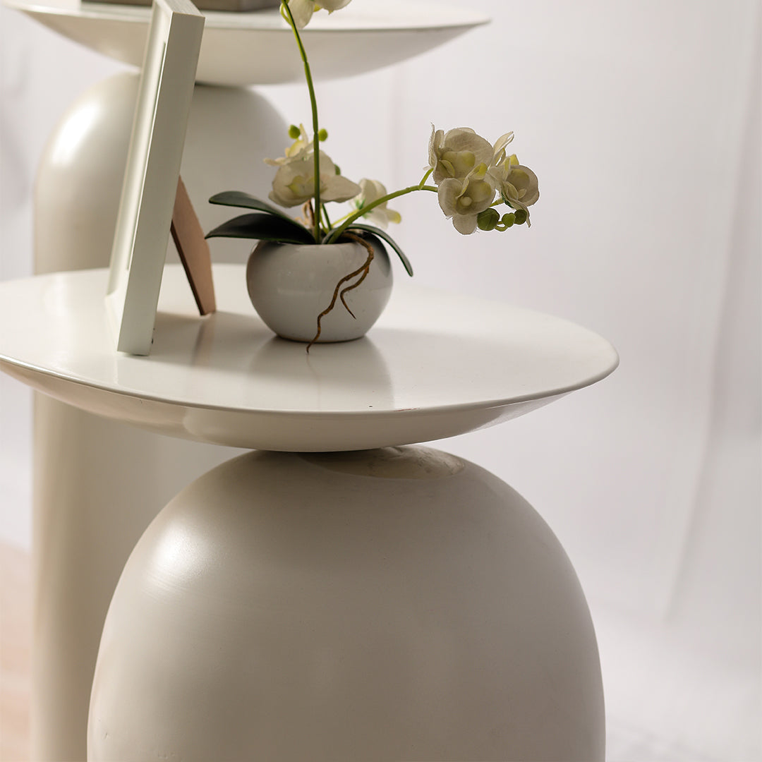 Dolphin Tables Set of 2 White