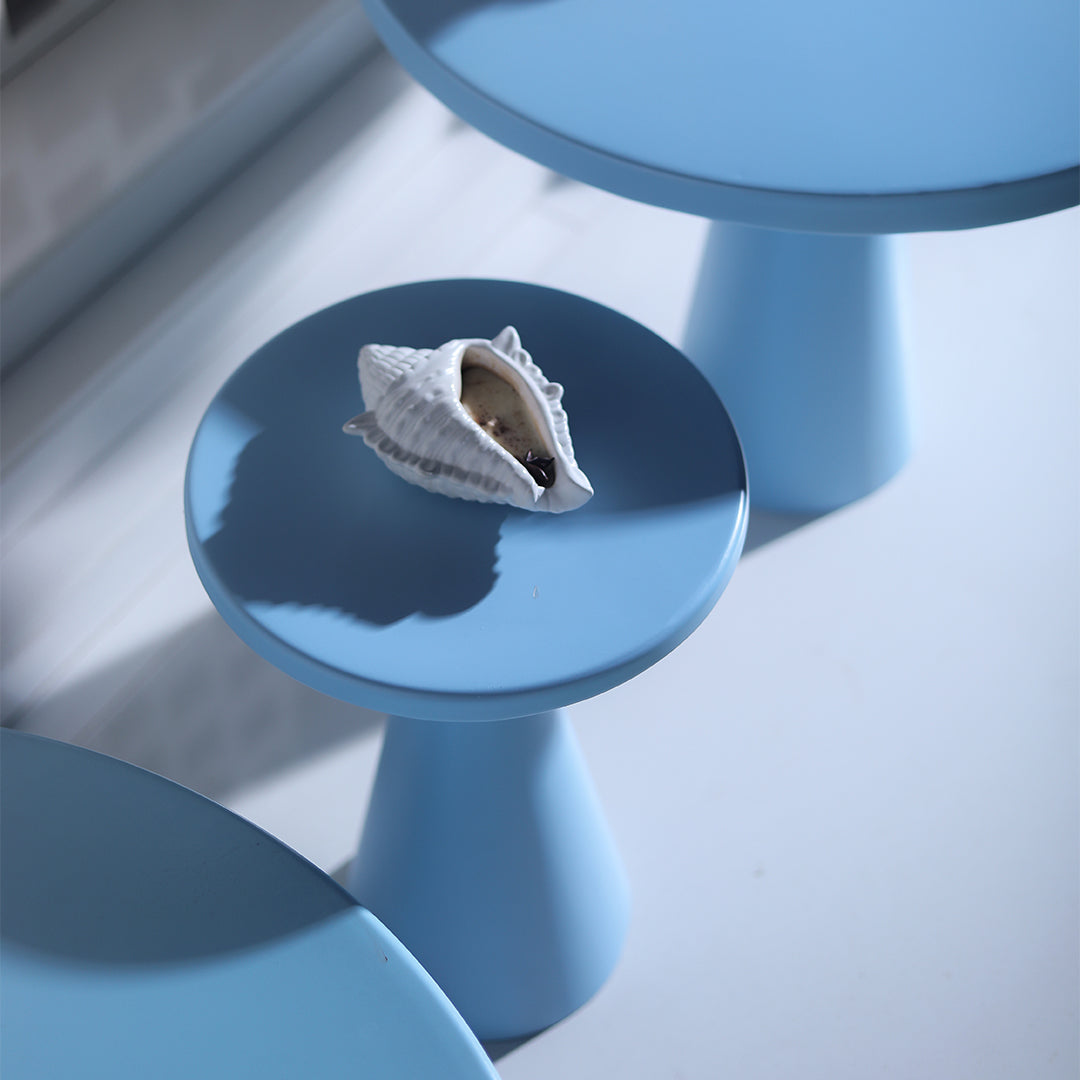 Contemporary Metal Table Sky Blue