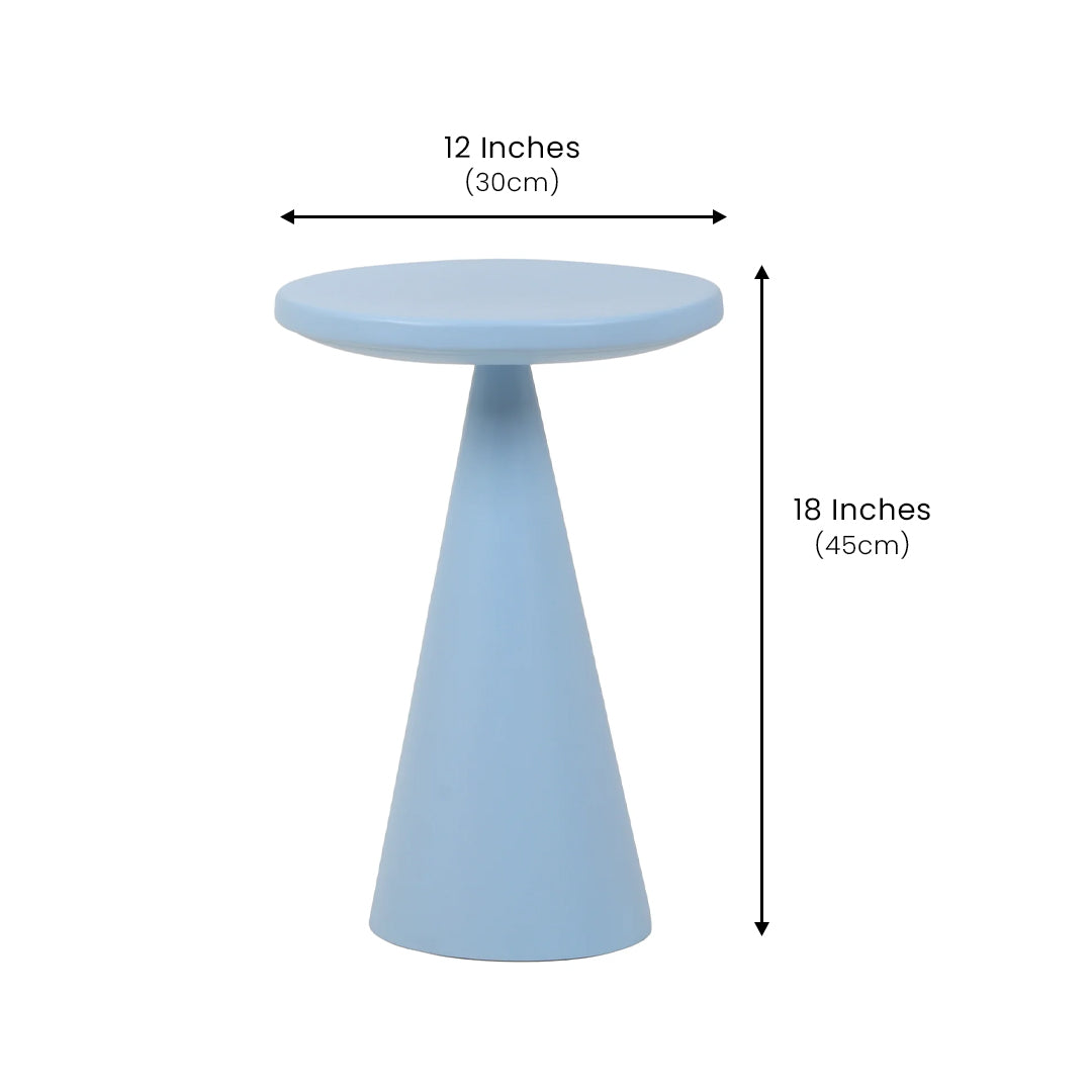 Contemporary Metal Table Sky Blue