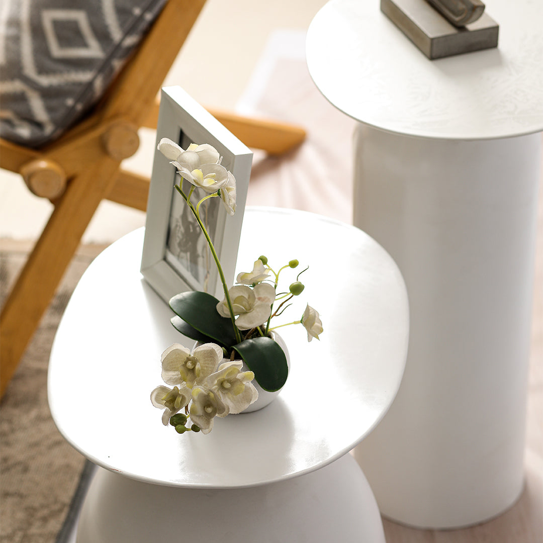 Dolphin Tables Set of 2 White