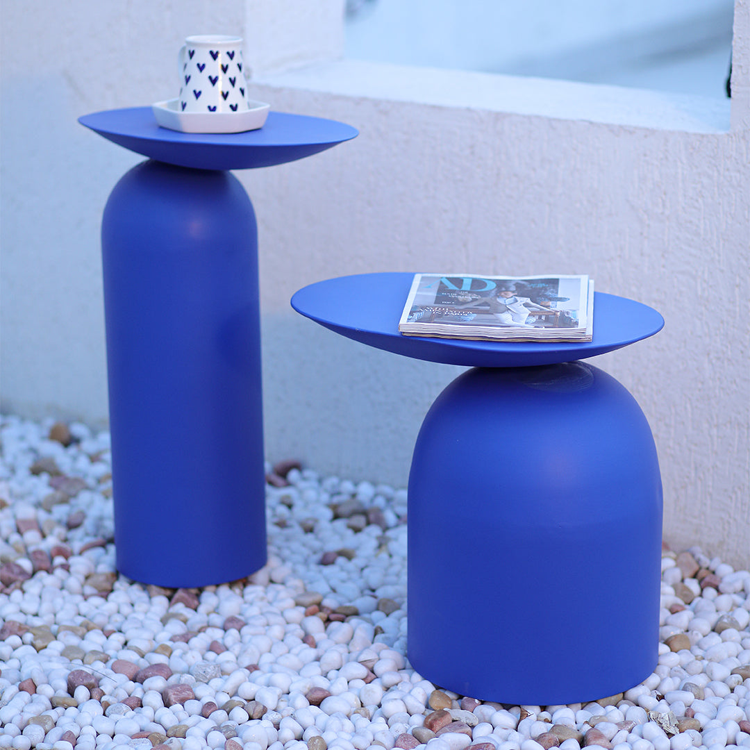 Dolphin Tables Set of 2 Lista Blue
