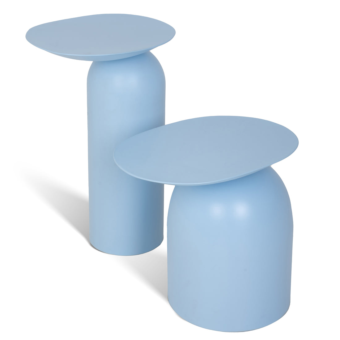 Dolphin Tables Set of 2 Sky Blue