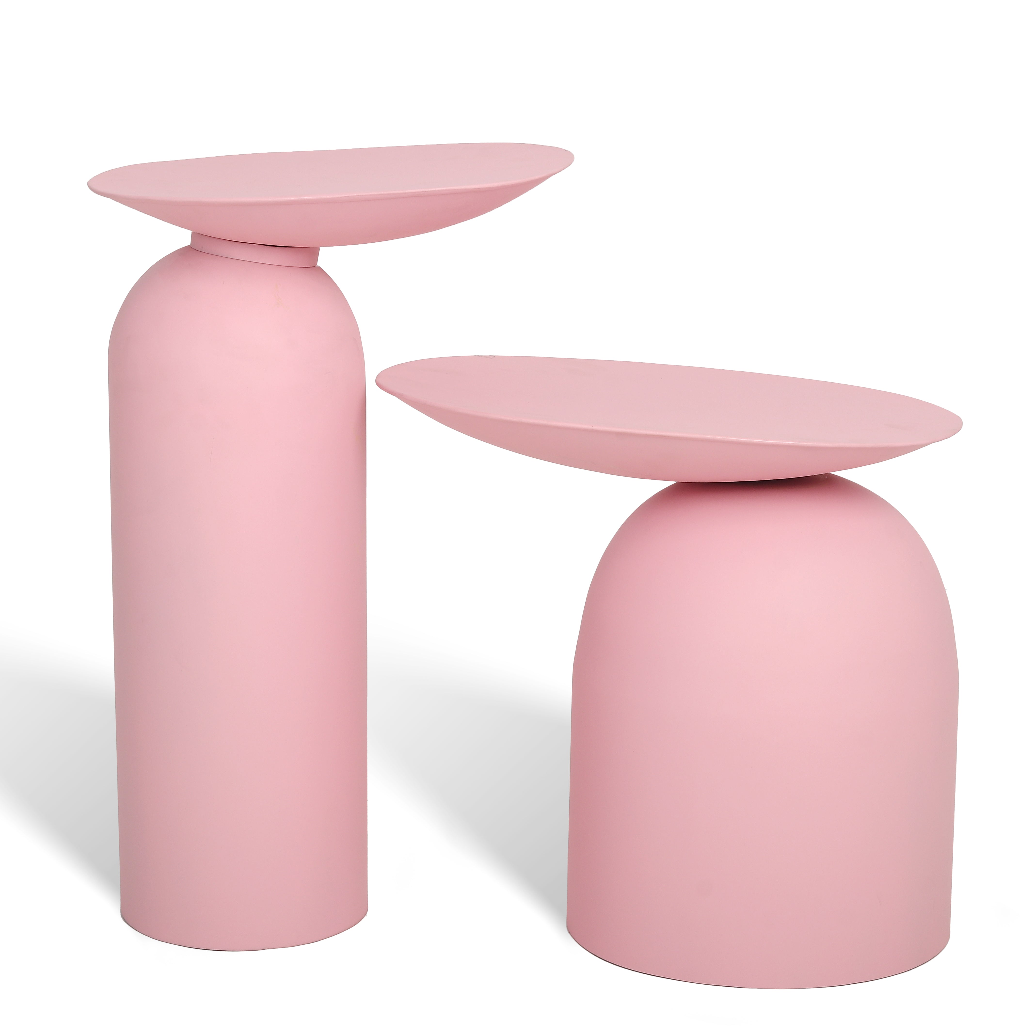 Dolphin Tables Set of 2 Pink