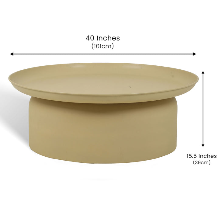 Mammoth Coffee Table Beige Large