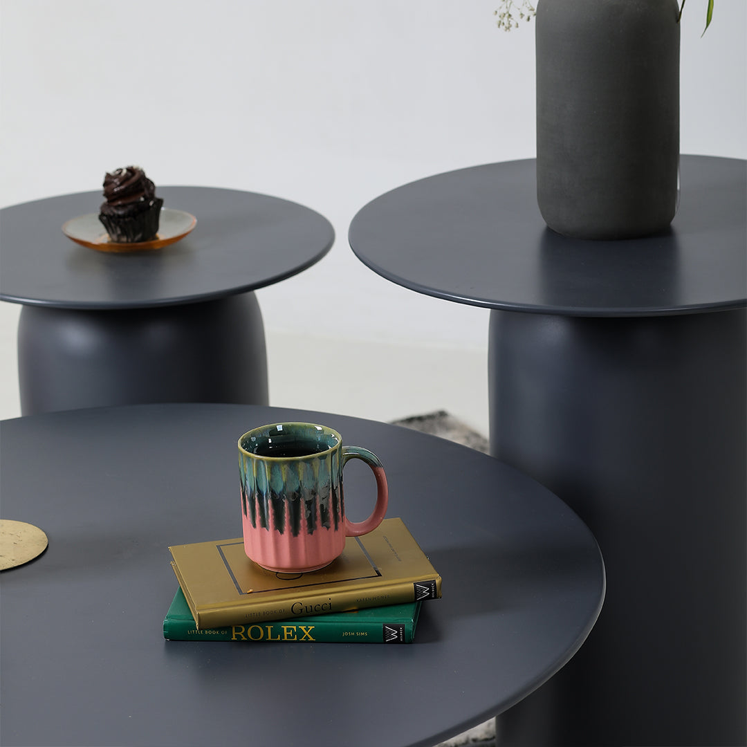 The Elegant Table set of 3 Solid Grey