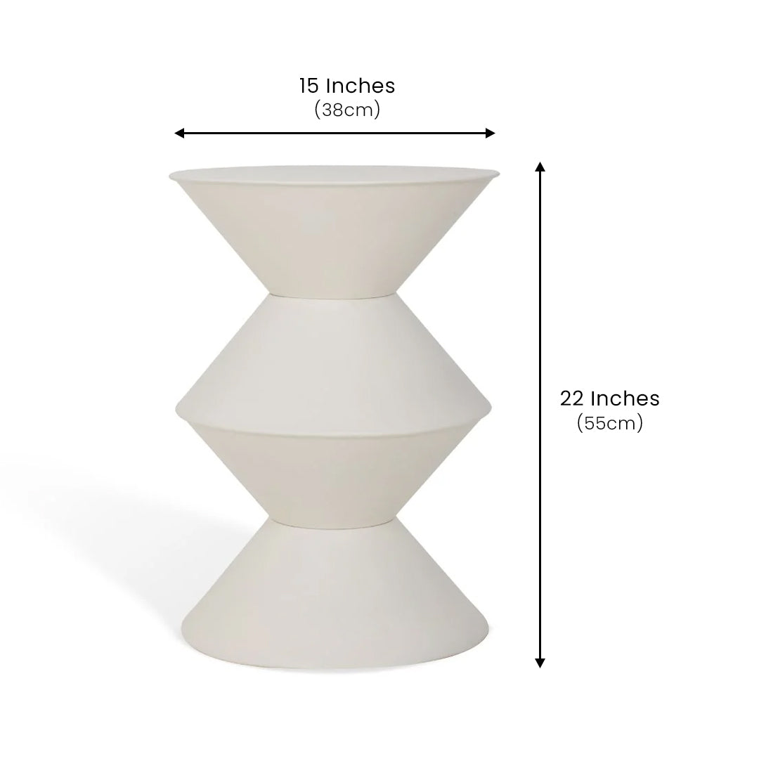 Sydney Side Table Ivory