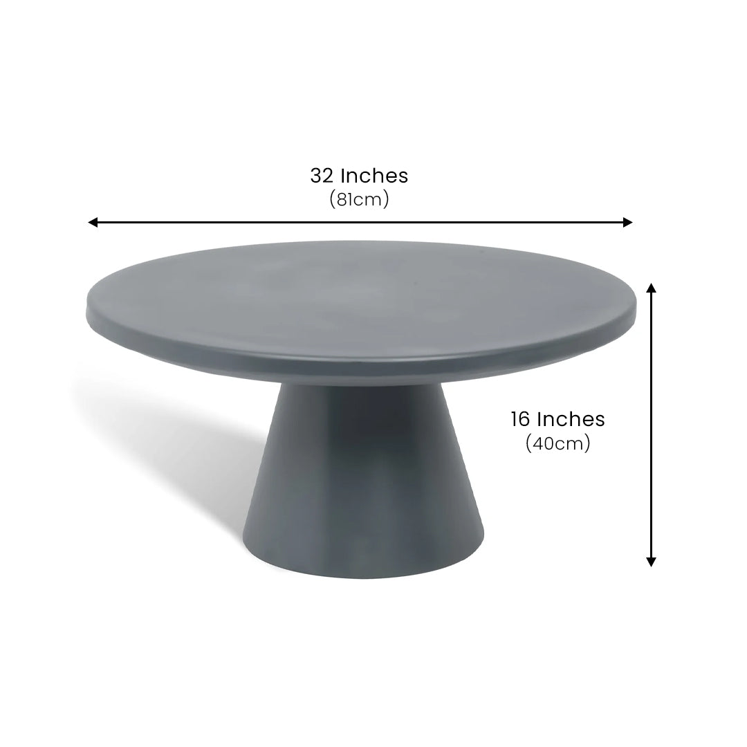 Contemporary Metal Table Grey