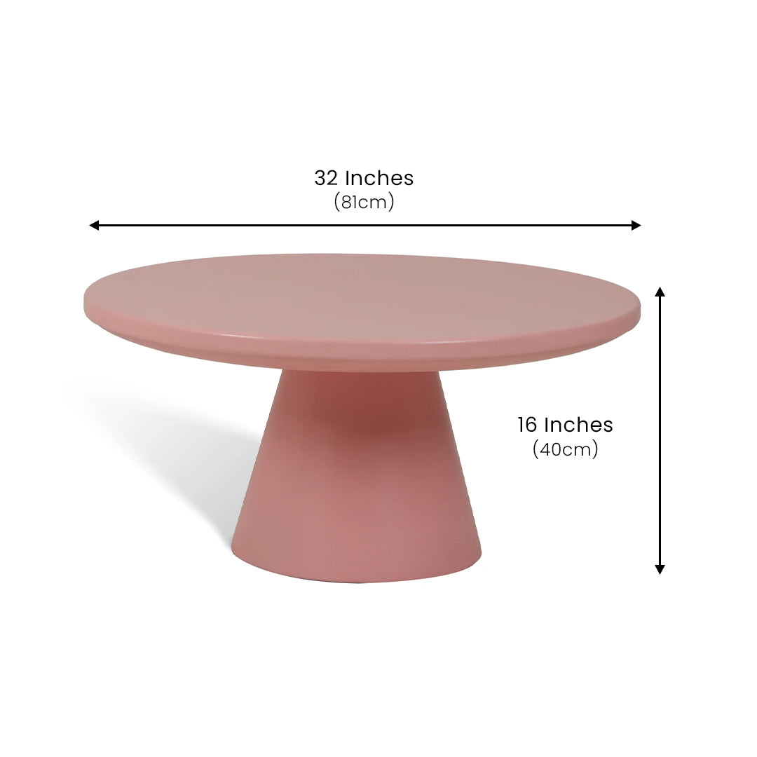 Contemporary Metal Table Pink
