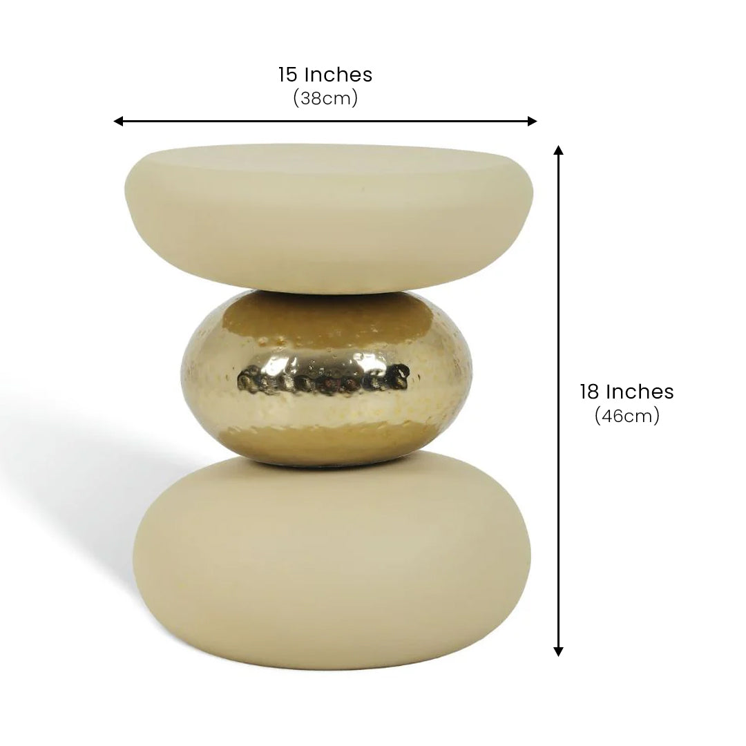 Golden Circle Table Beige