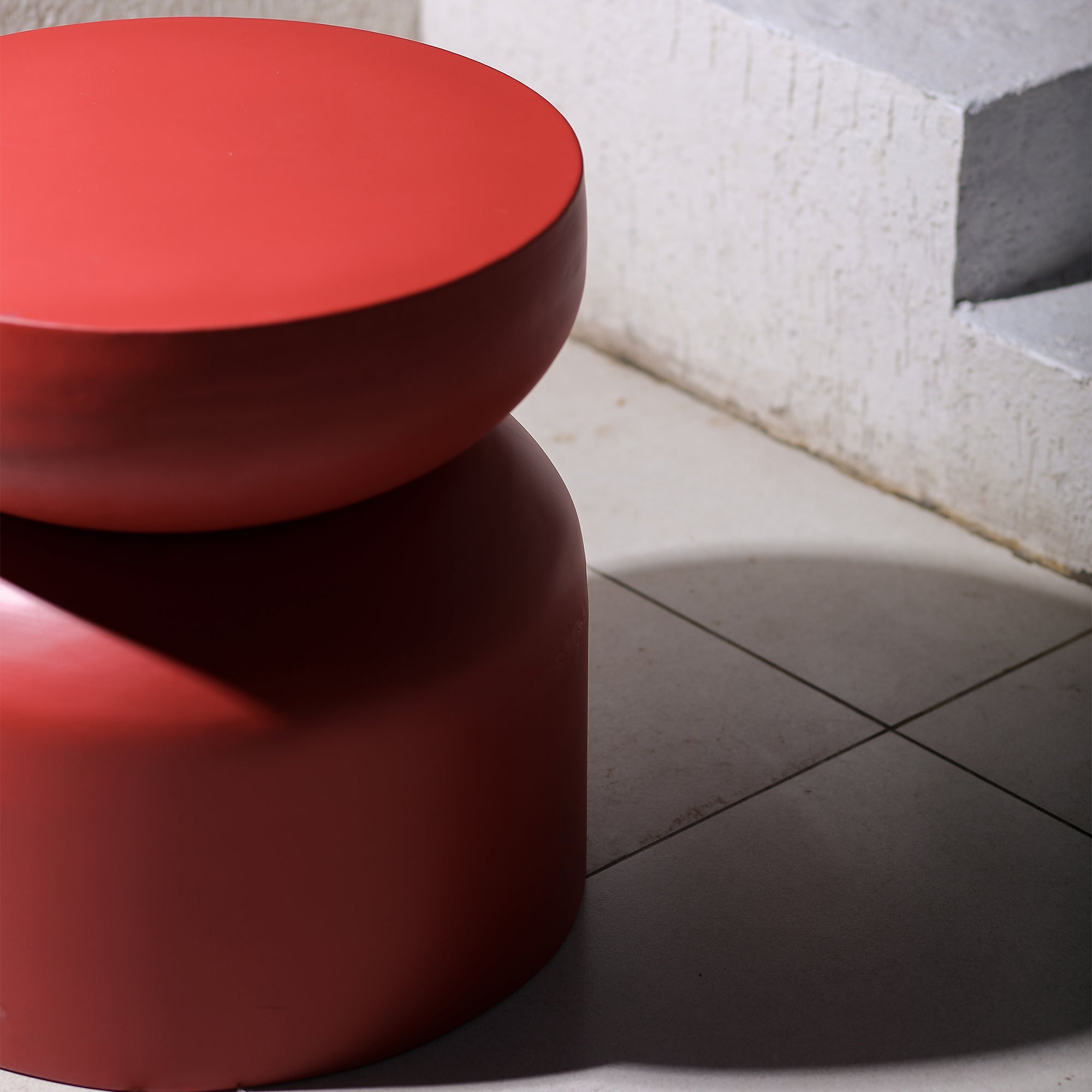 Milan Metal Table Red