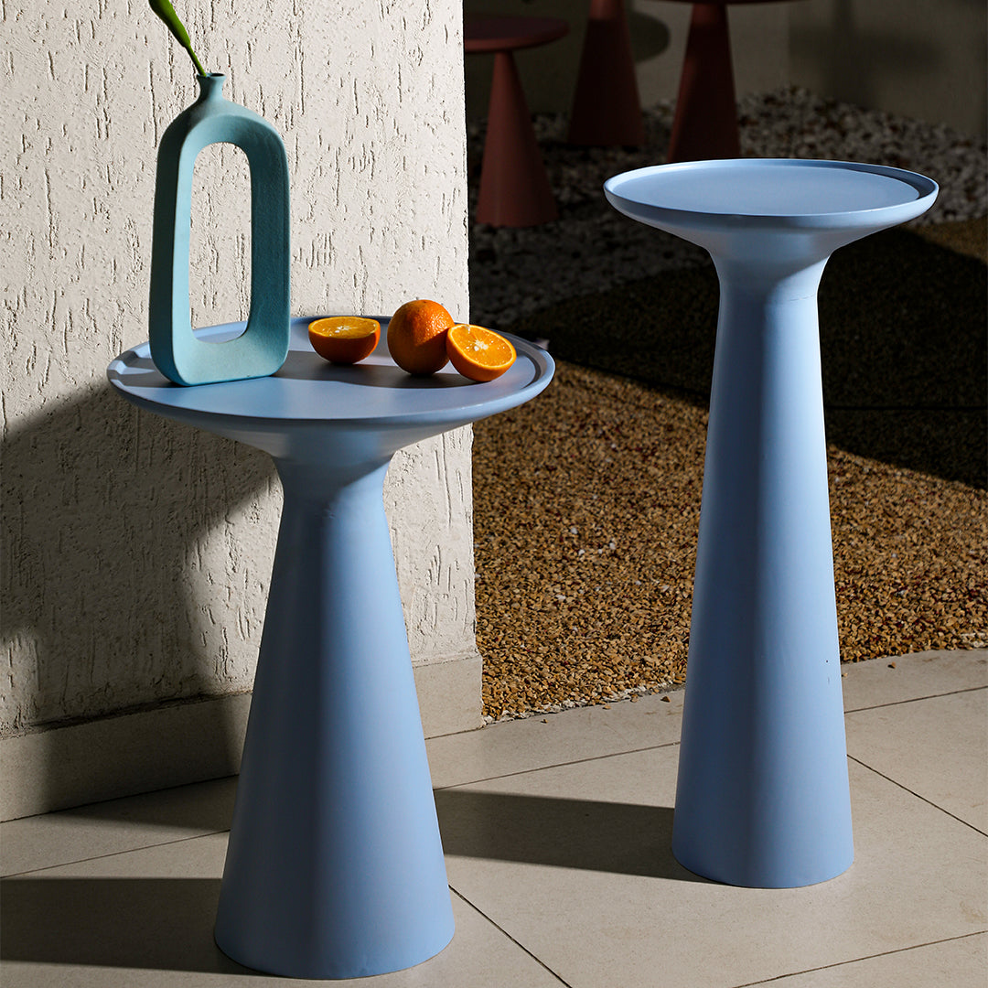 Belgrade Accent Table Set of 2 Sky Blue