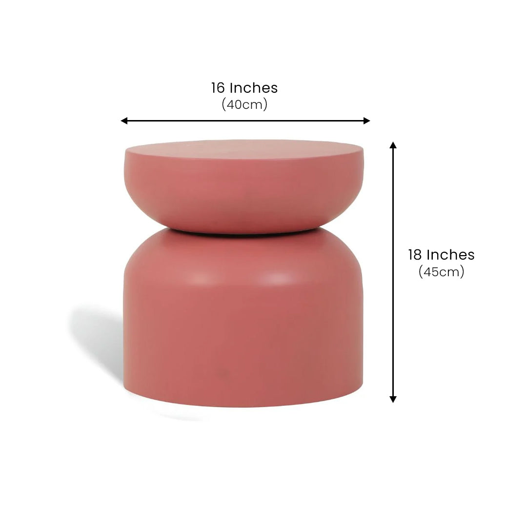 Milan Metal Table Sweet Pink