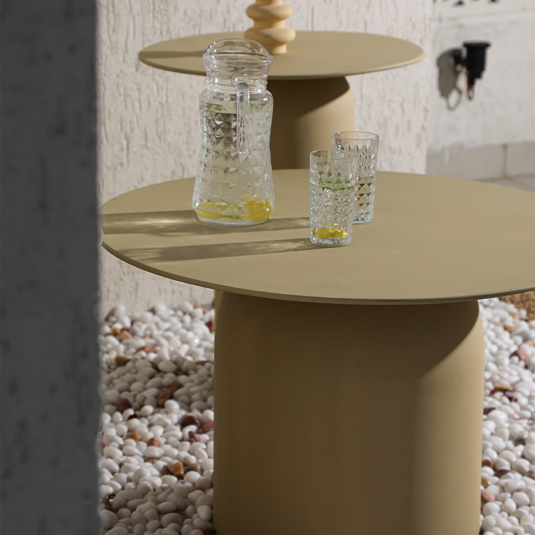 The Elegant Table Set of 3 Beige