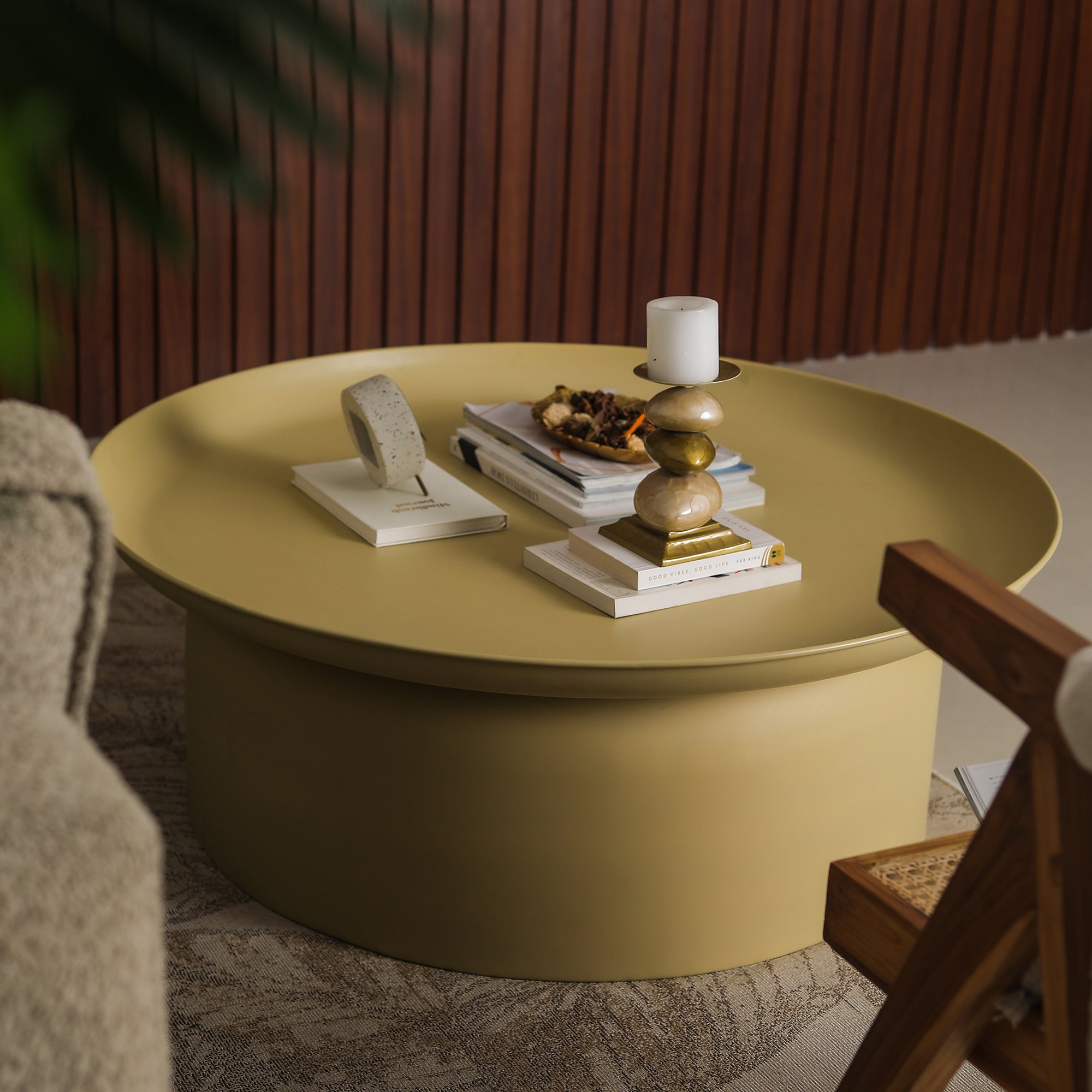 Mammoth Coffee Table Beige Large