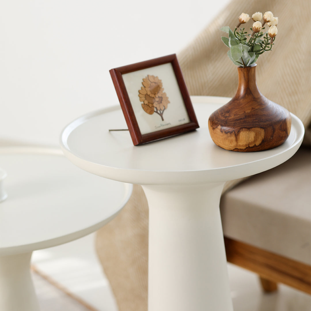 Belgrade Accent Table Set of 2 Ivory