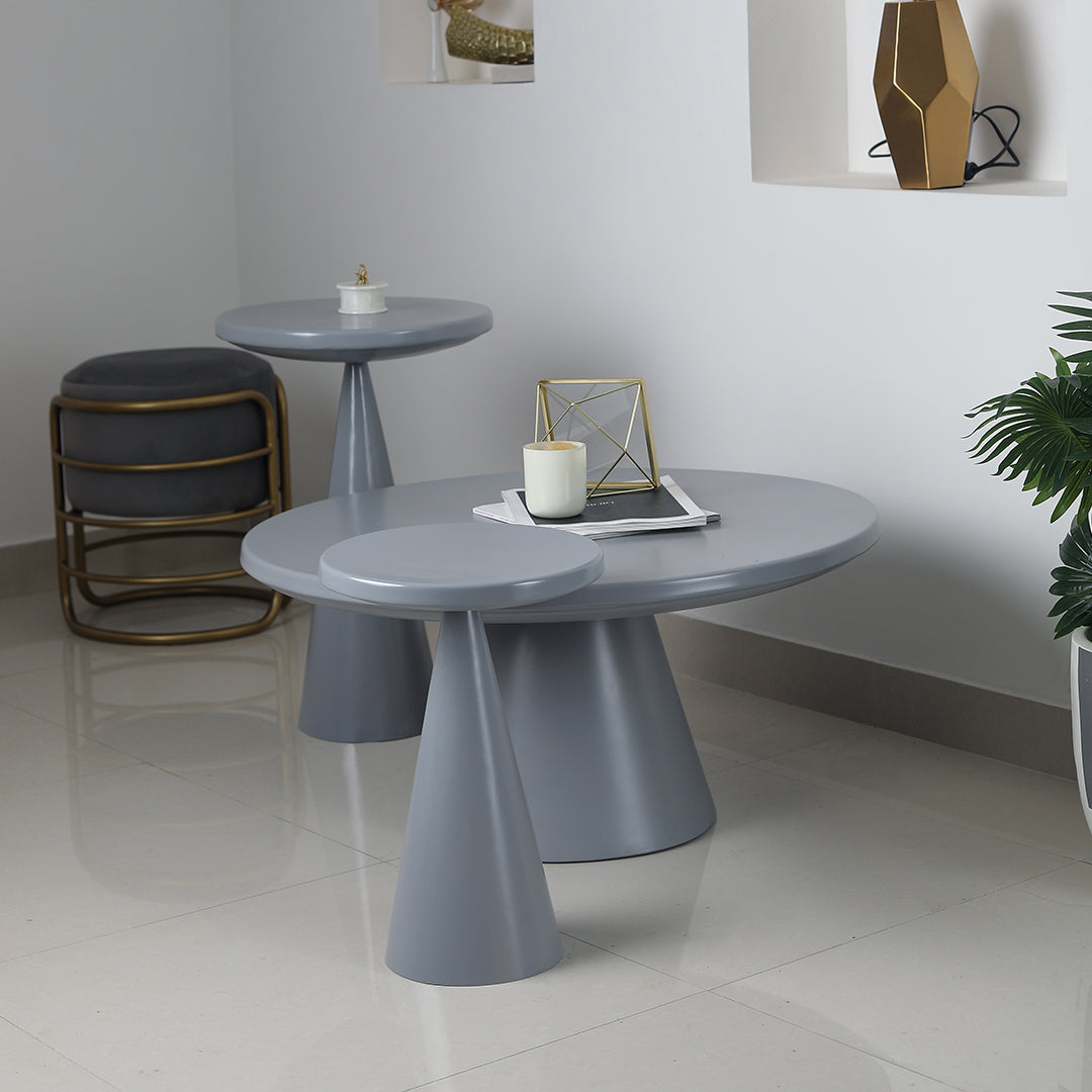 Contemporary Metal Table Grey