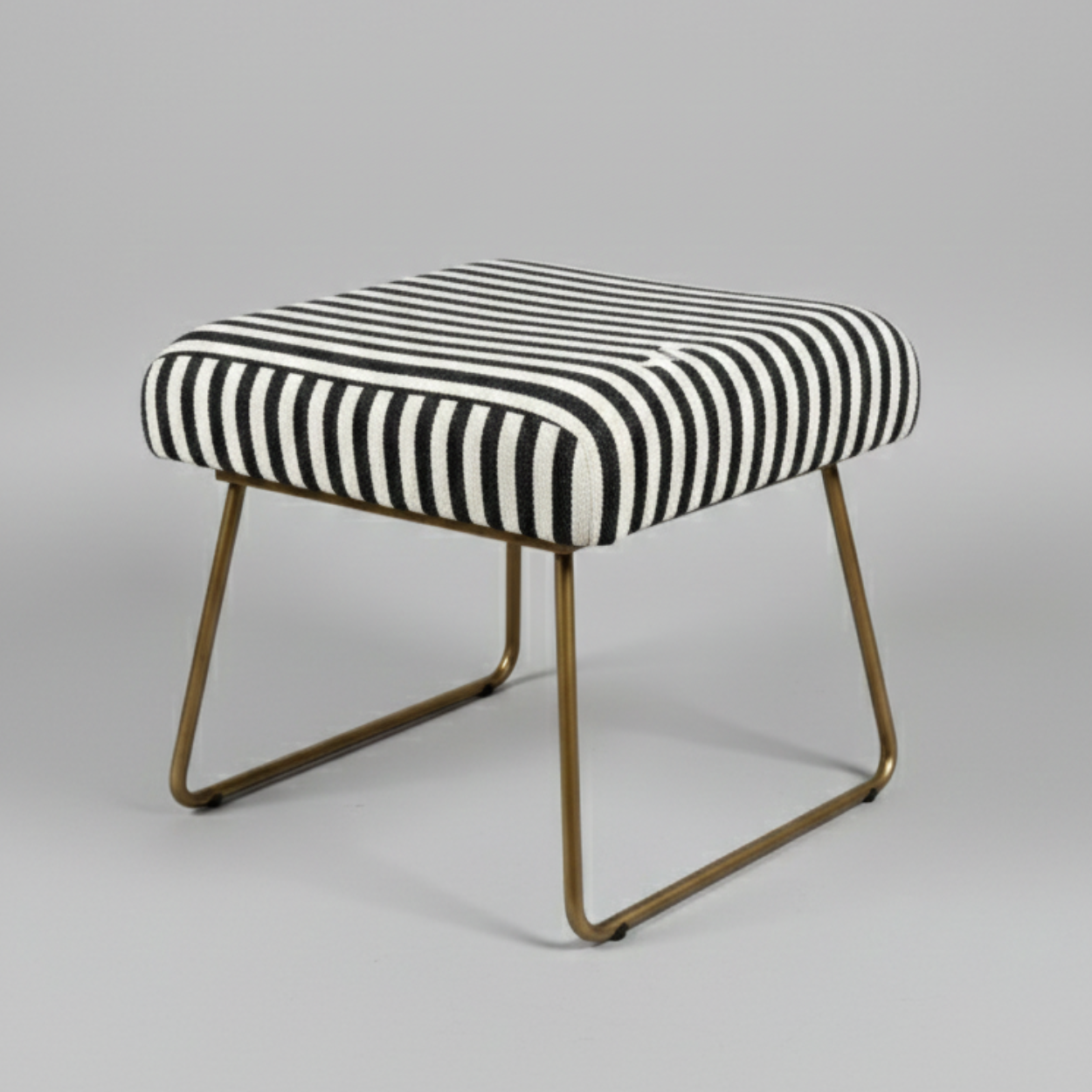 Bohemian Jacquard Metallic Stool