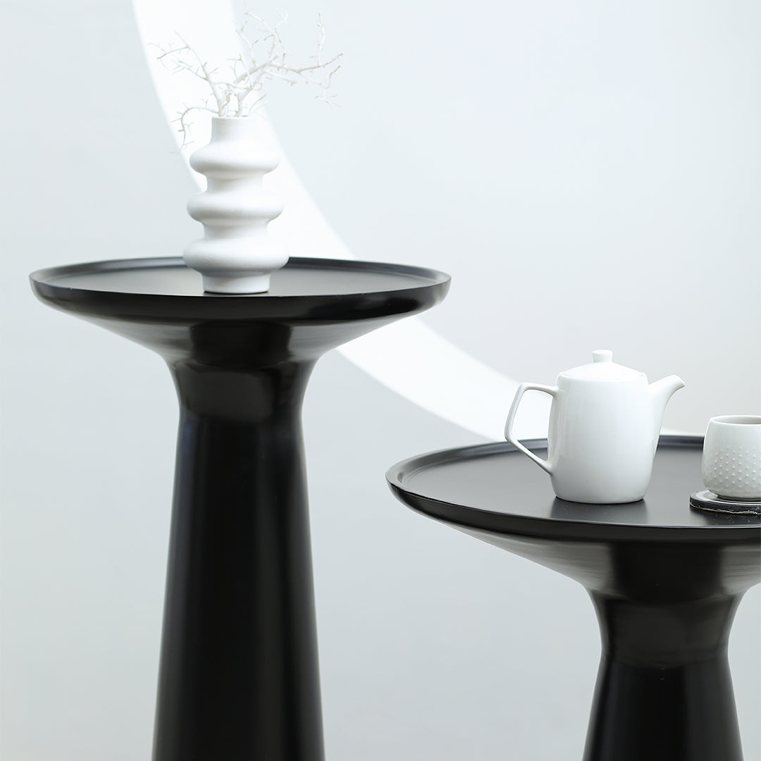 Belgrade Accent Table Set of 2 Black