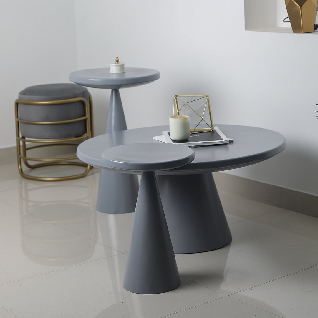 Contemporary Metal Table Grey