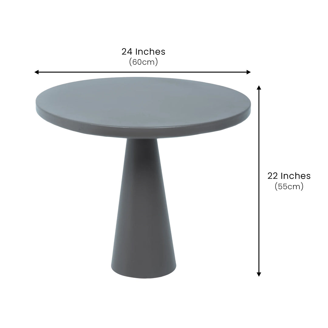 Contemporary Metal Table Grey