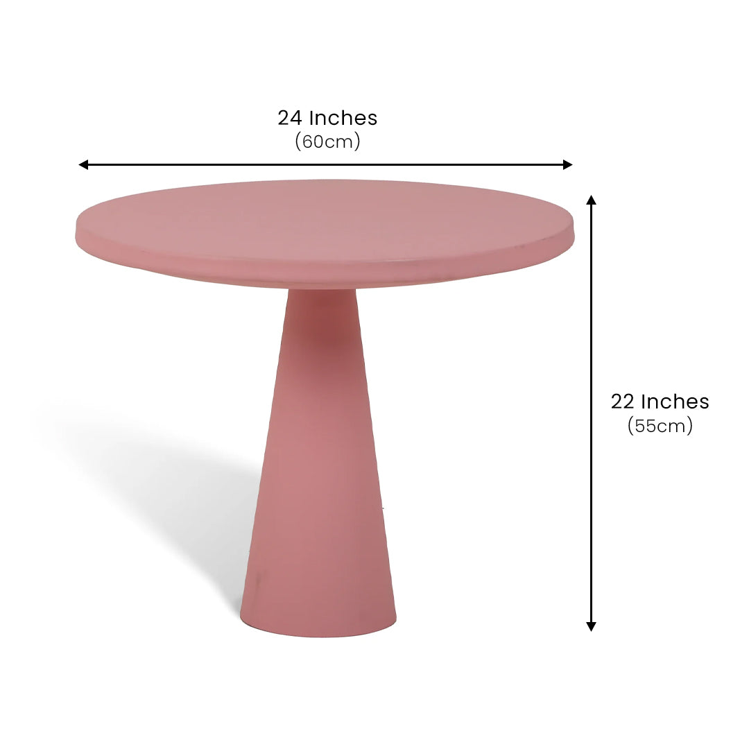 Contemporary Metal Table Pink