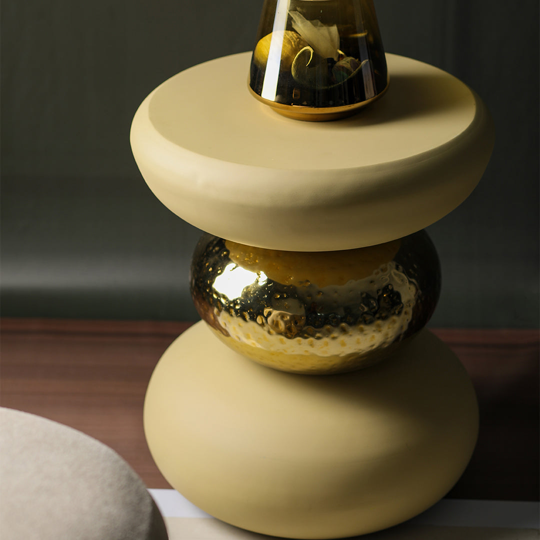 Golden Circle Table Beige