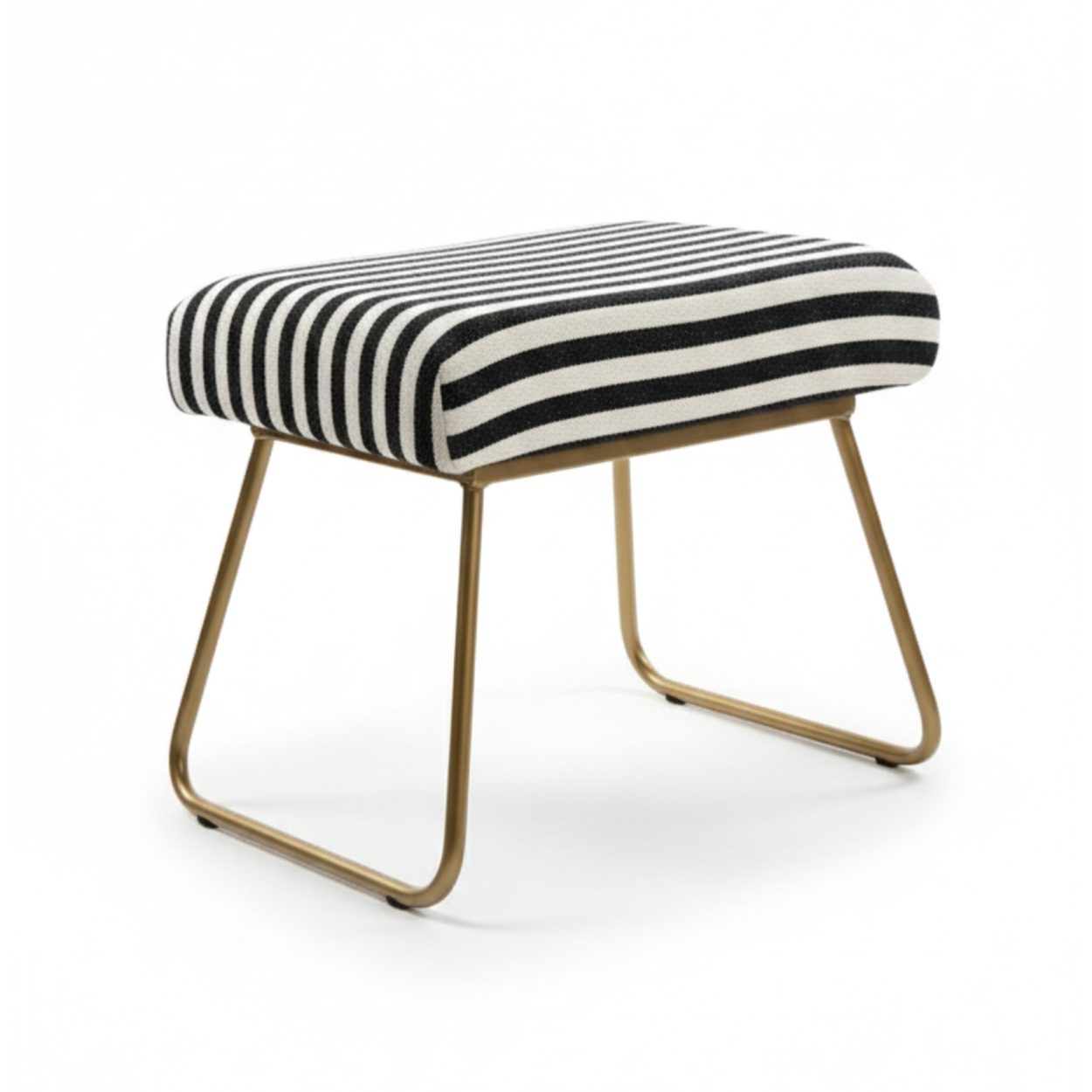 Bohemian Jacquard Metallic Stool
