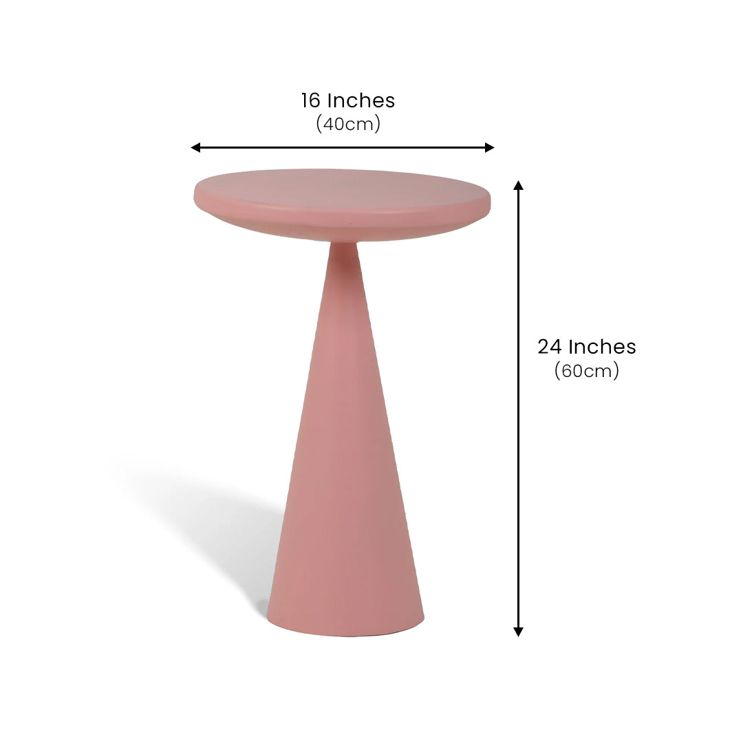 Contemporary Metal Table Pink