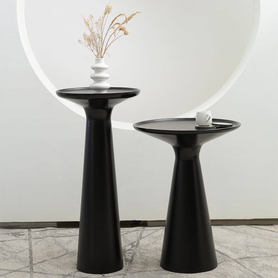 Belgrade Accent Table Set of 2 Black