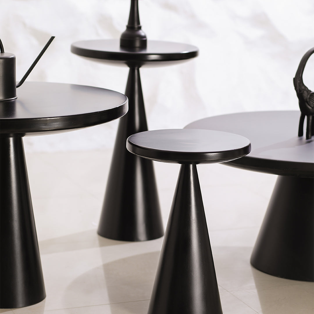 Contemporary Metal Table Black