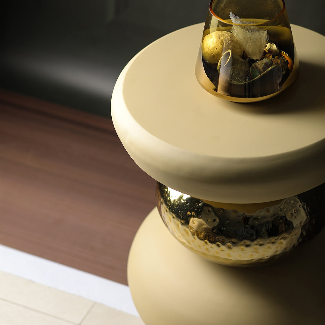 Golden Circle Table Beige