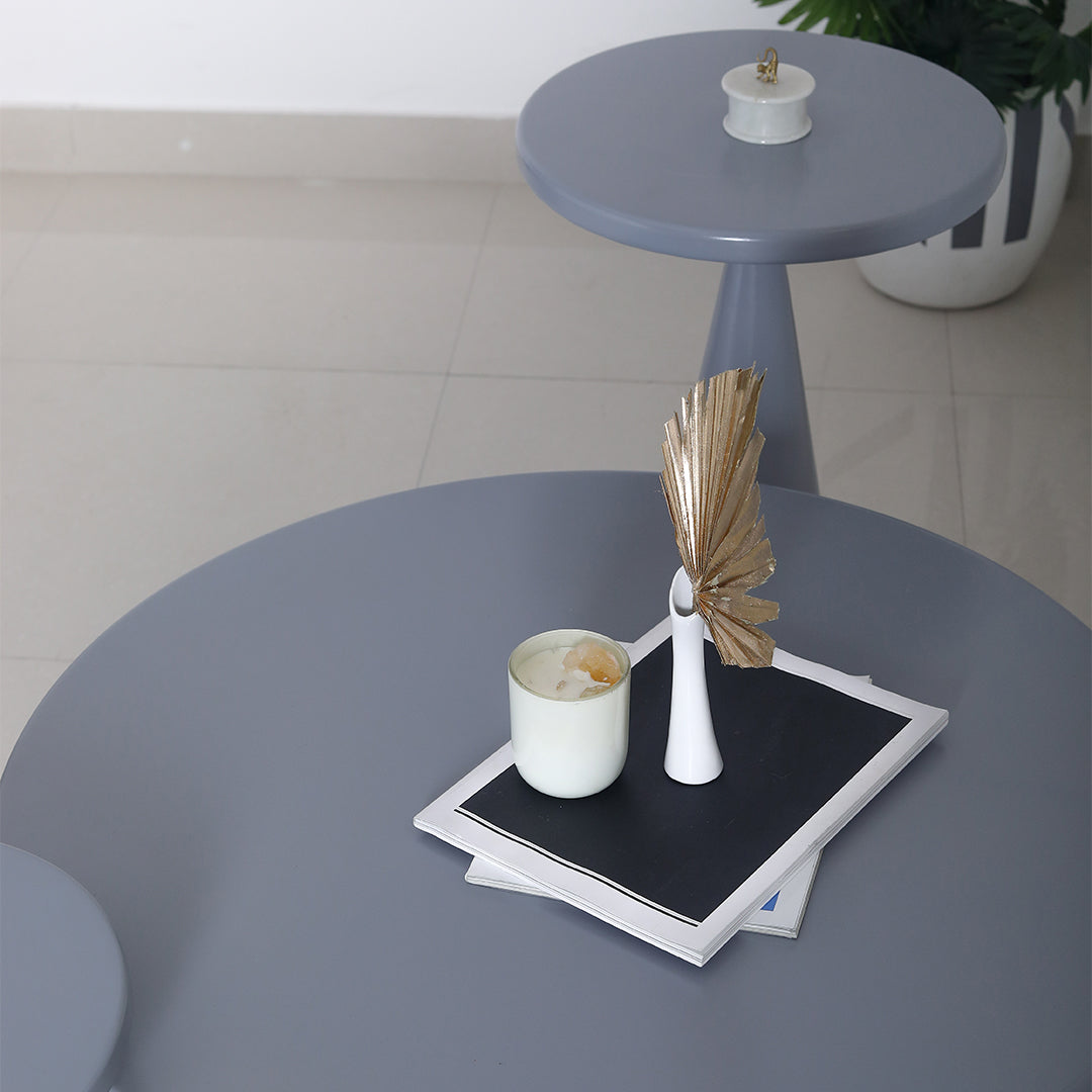Contemporary Metal Table Grey