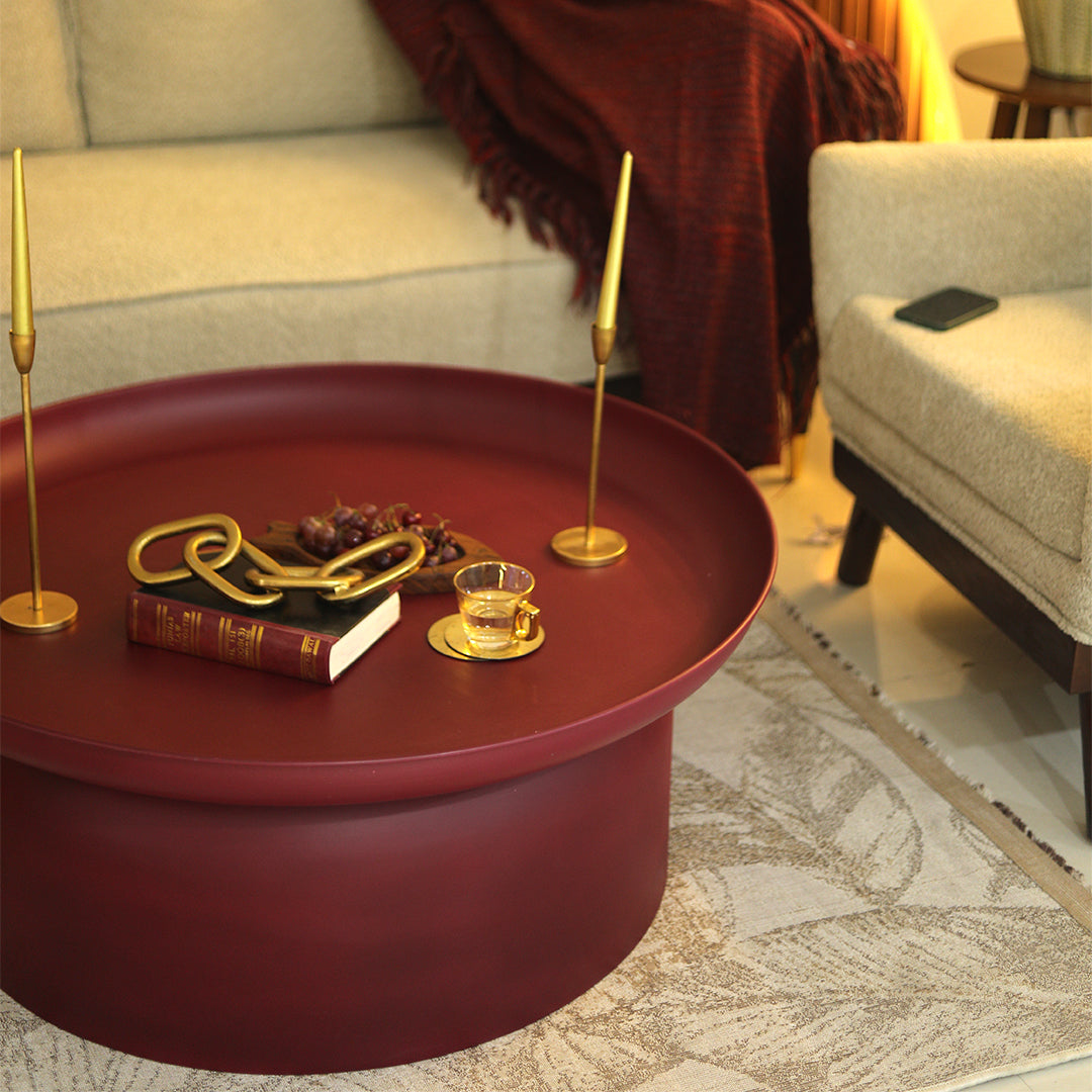 Mammoth Coffee Table Maroon Large