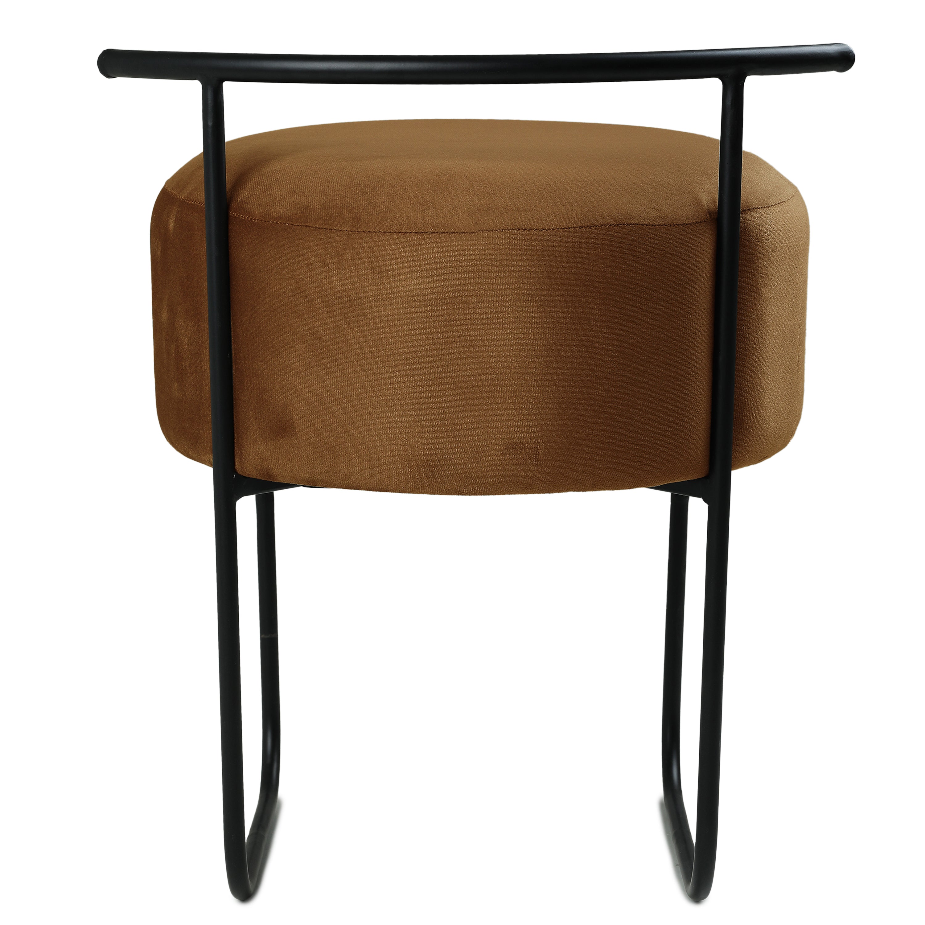 Jude Pouffe Black with Brown