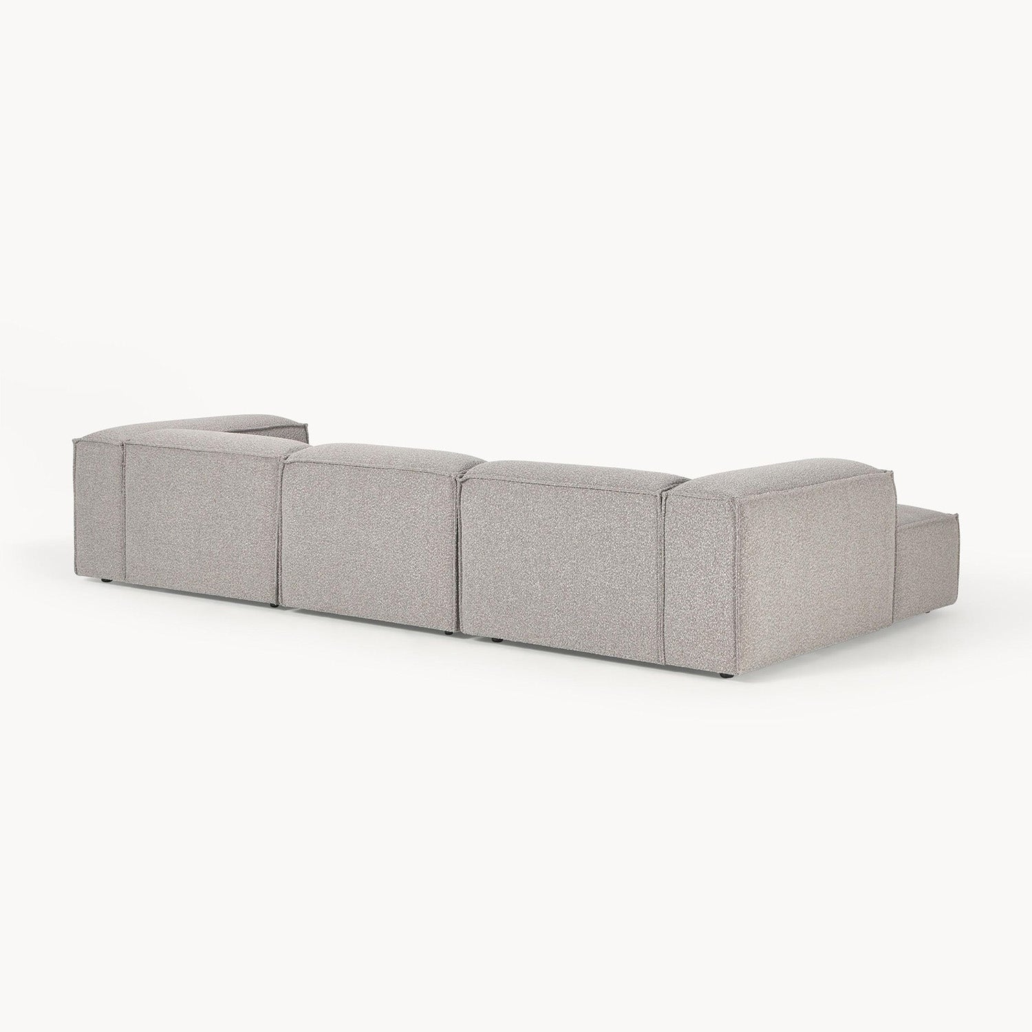 Trevi L-Shape Sofa in Silver Gray