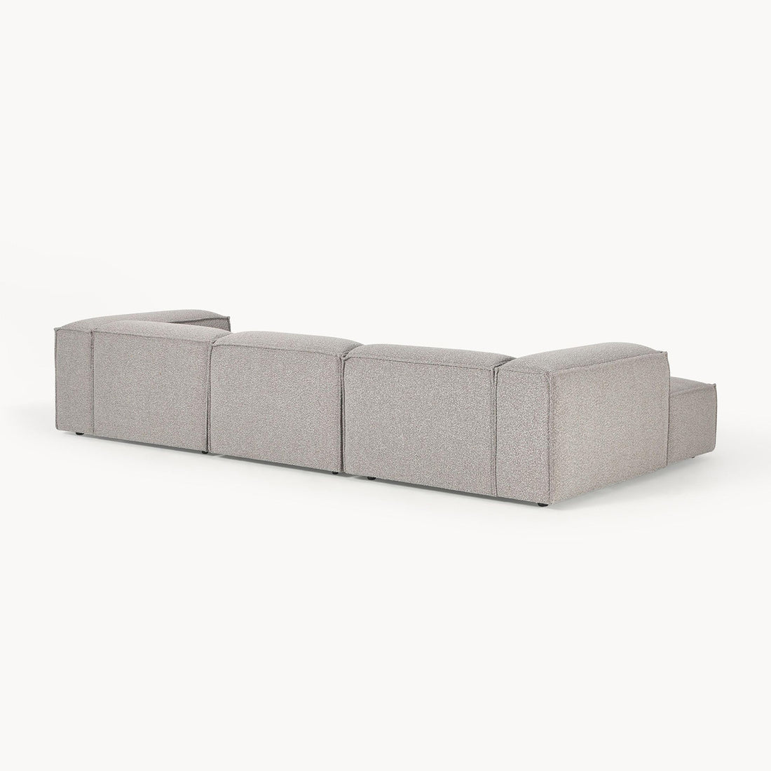 Trevi L-Shape Sofa in Silver Gray