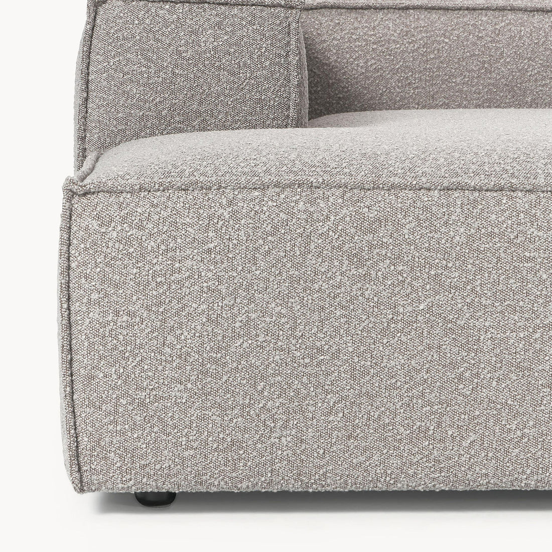 Trevi L-Shape Sofa in Silver Gray