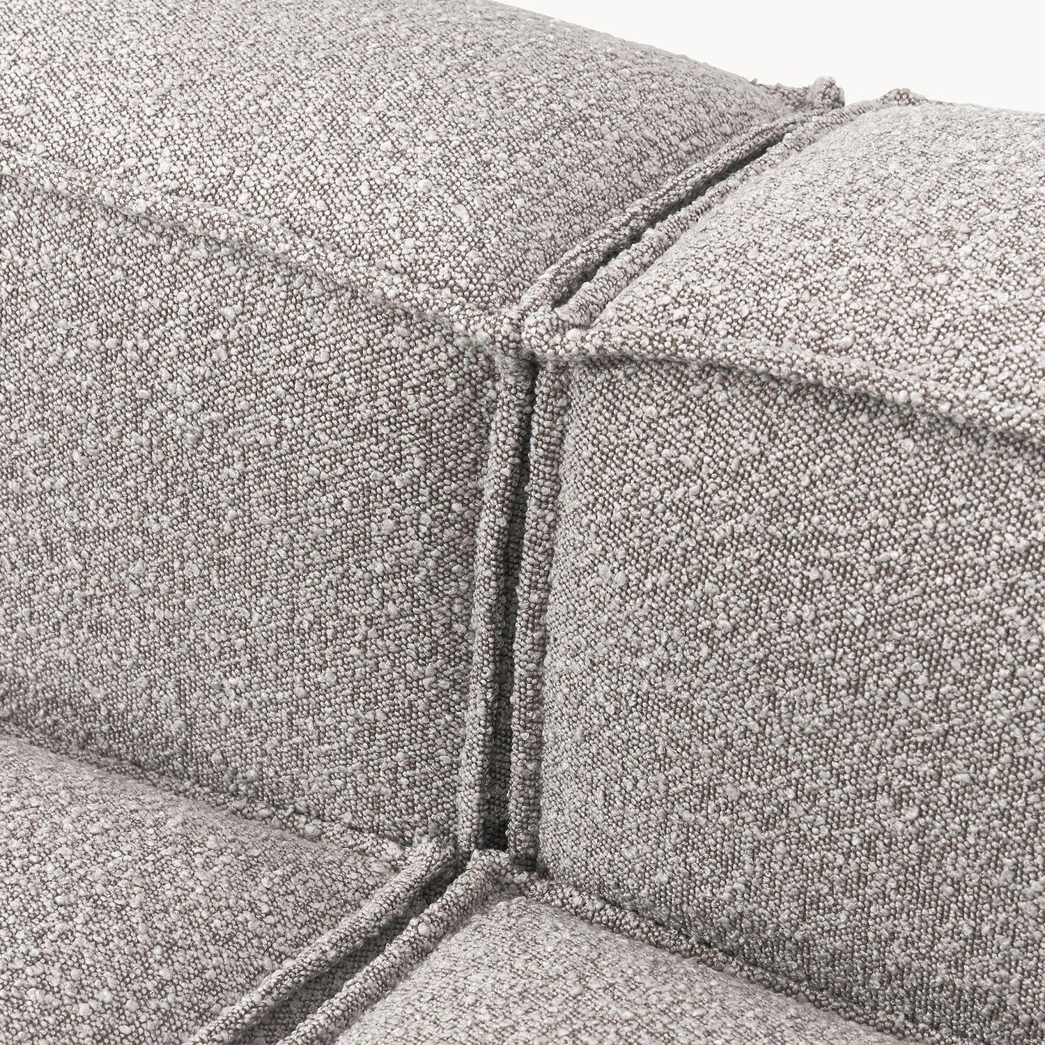 Trevi L-Shape Sofa in Silver Gray