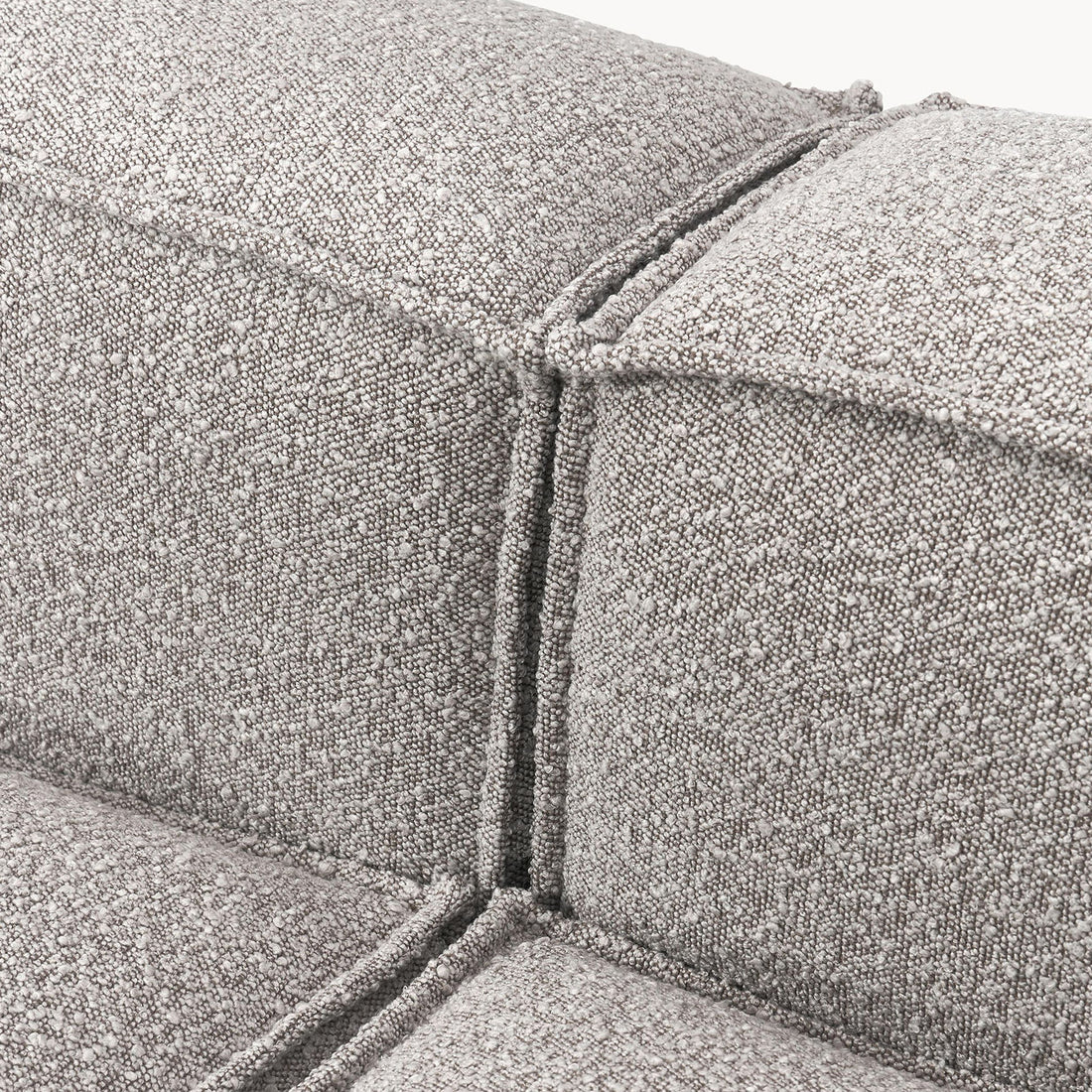 Trevi L-Shape Sofa in Silver Gray