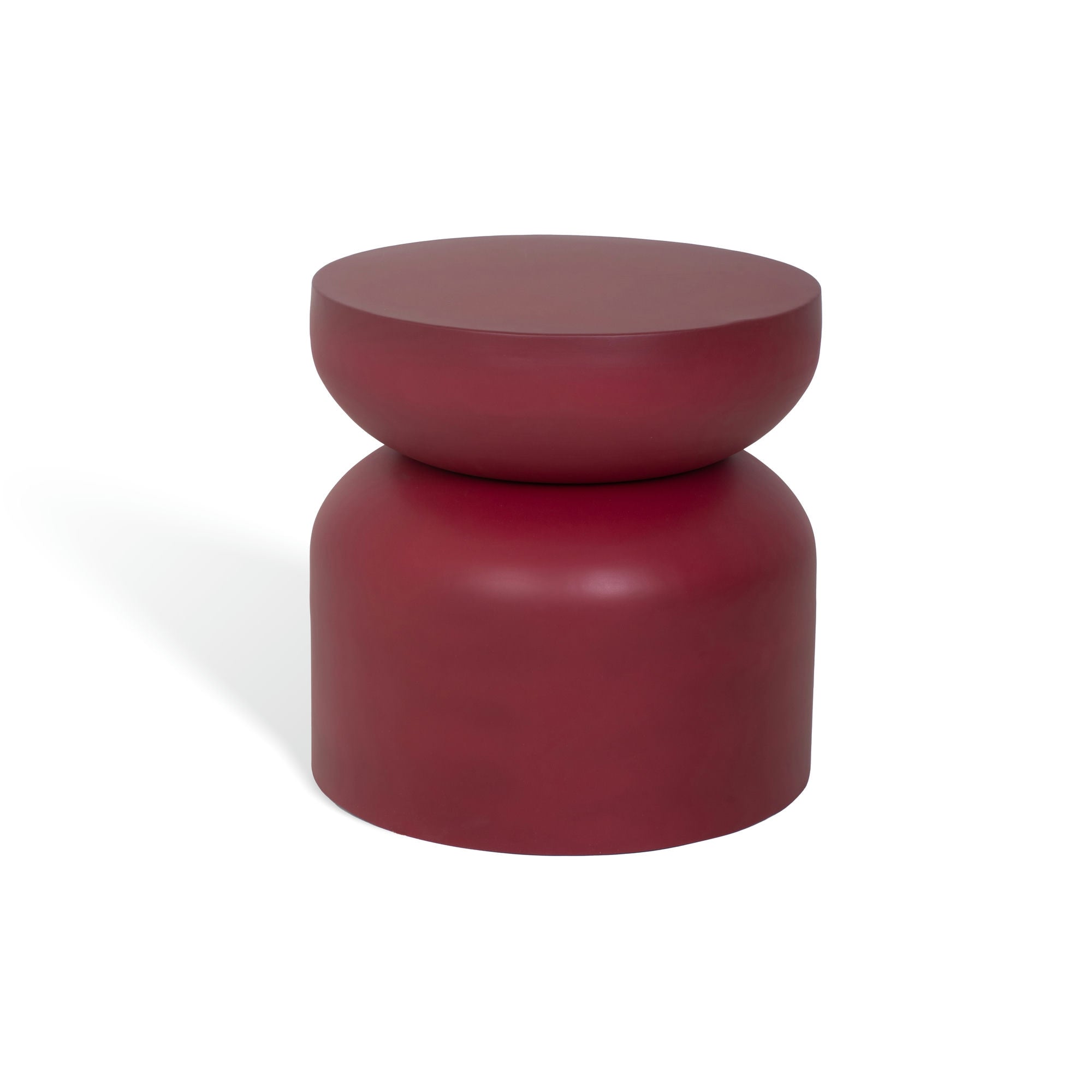 Milan Metal Table Maroon