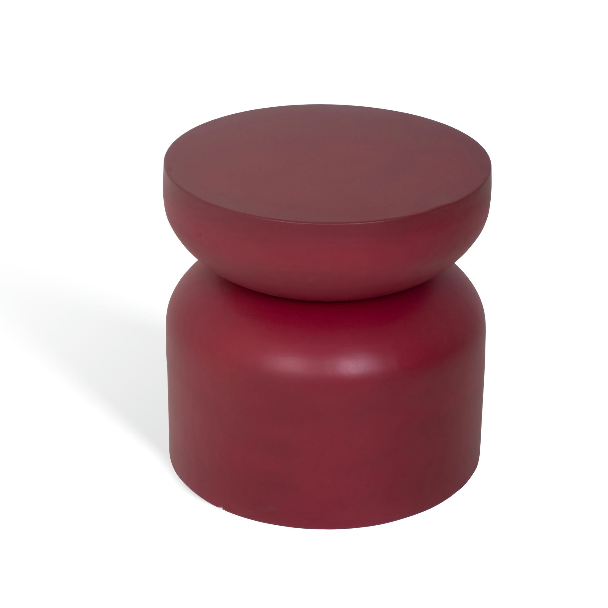 Milan Metal Table Maroon