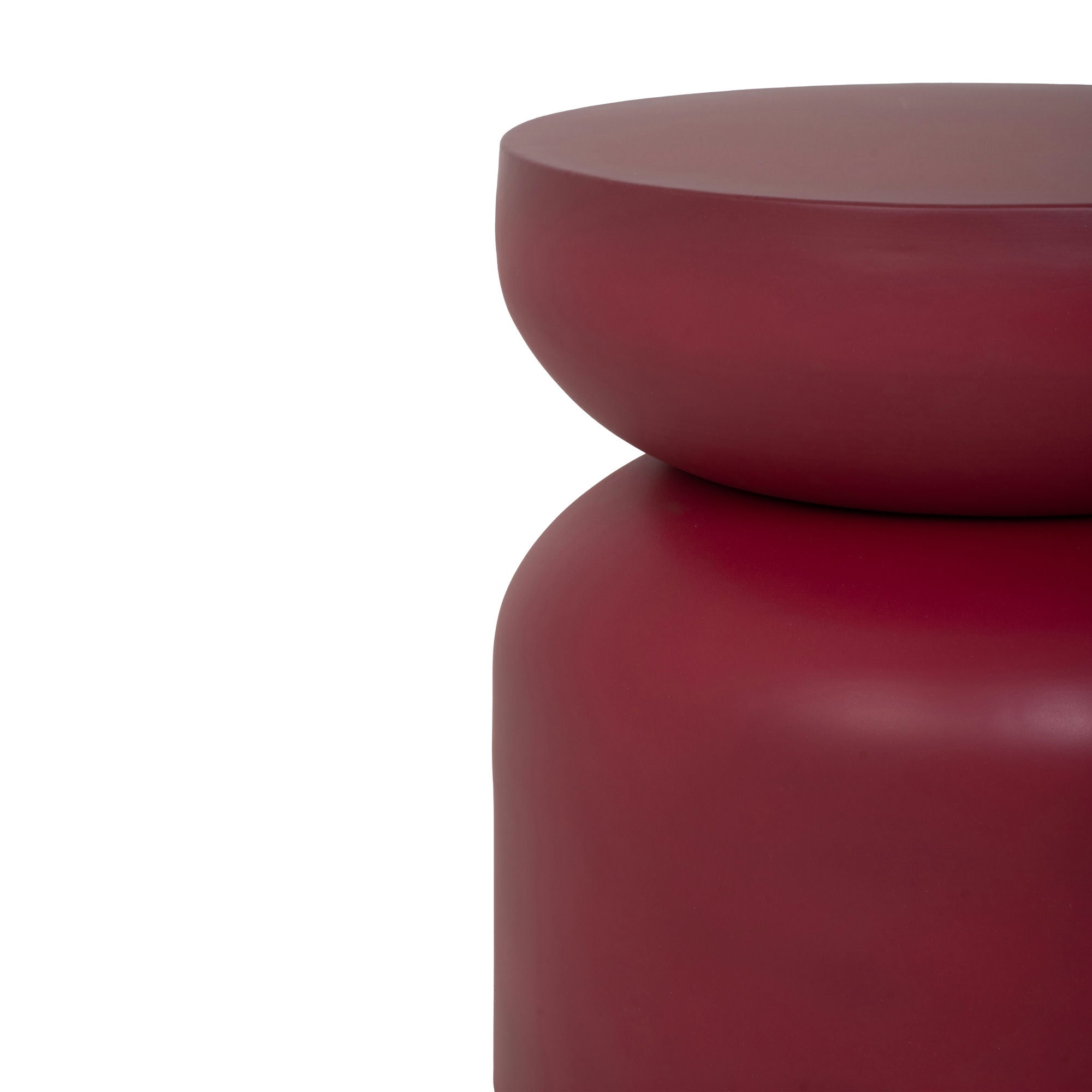 Milan Metal Table Maroon