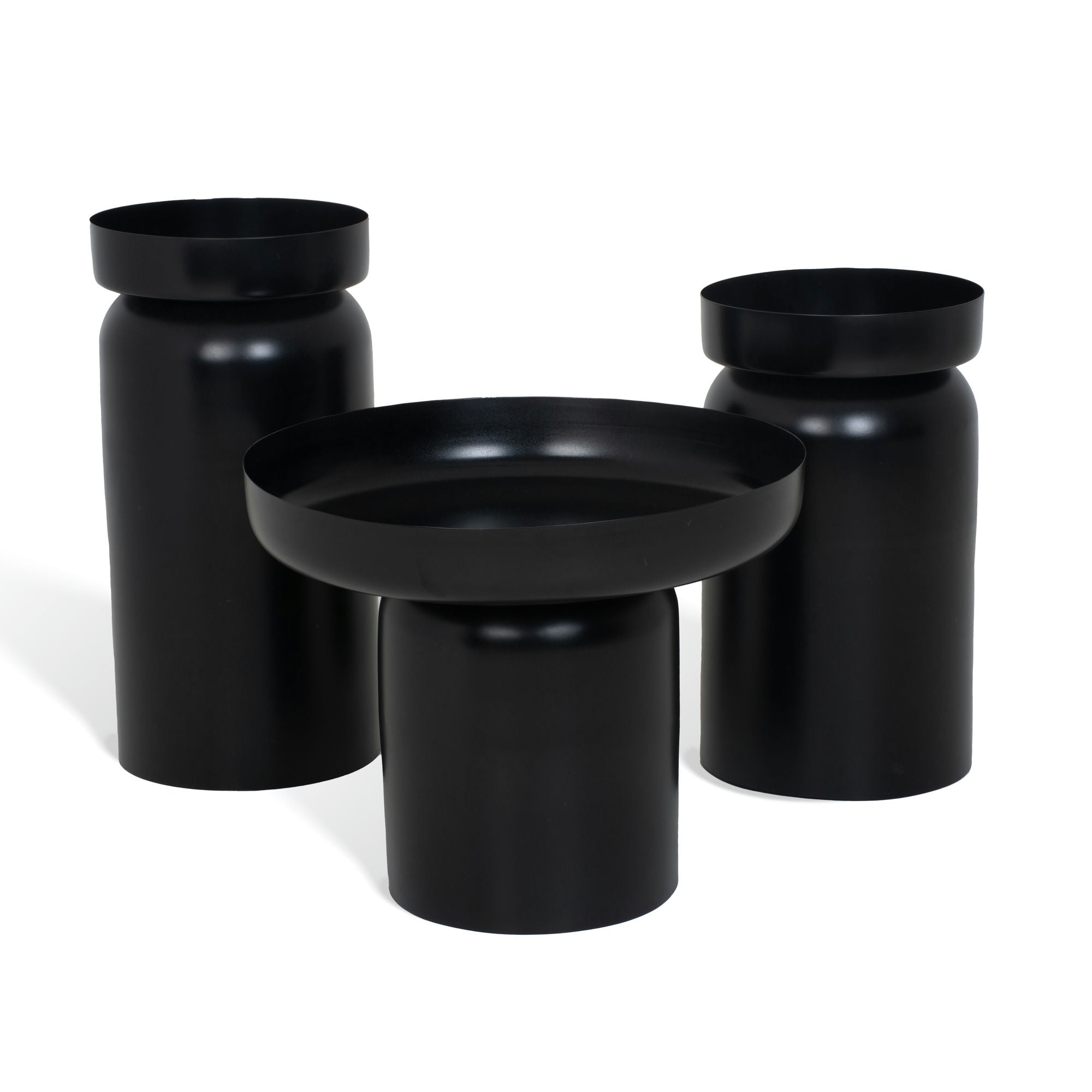 The New York Table Set of 3 Black