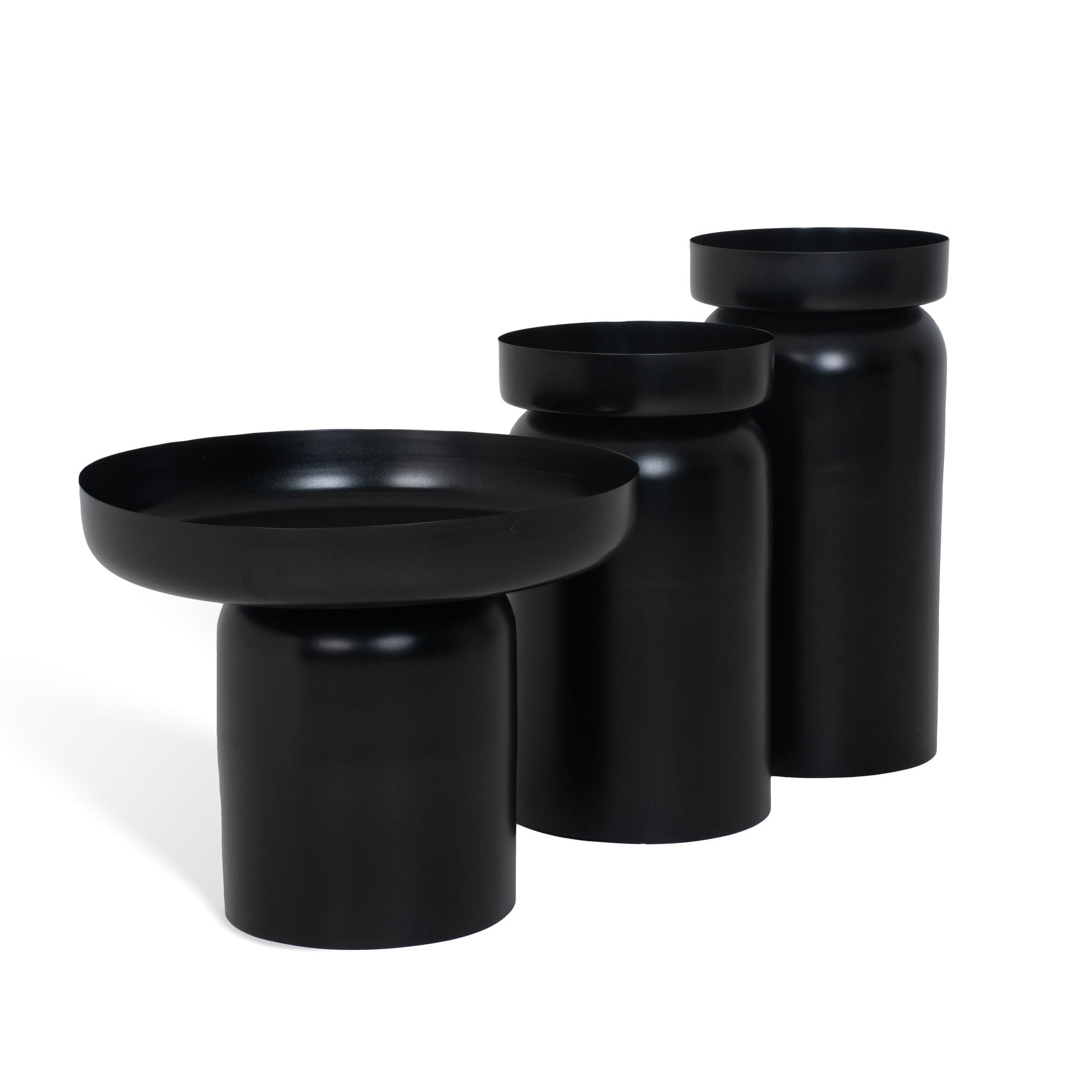 The New York Table Set of 3 Black